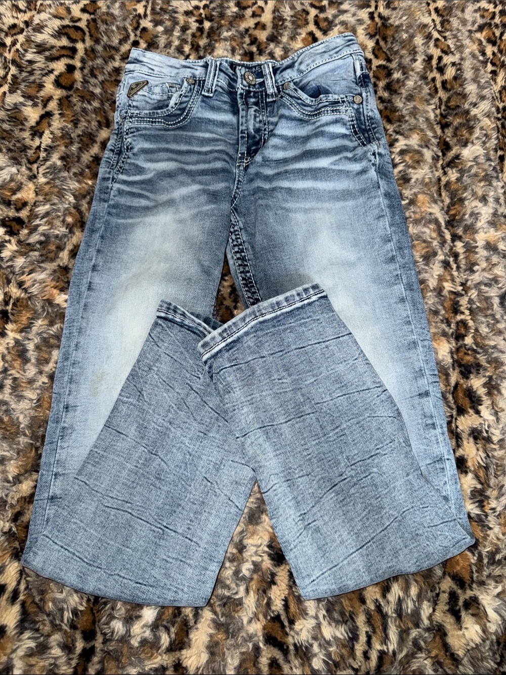 BKE Light Blue Washed Kids Jeans